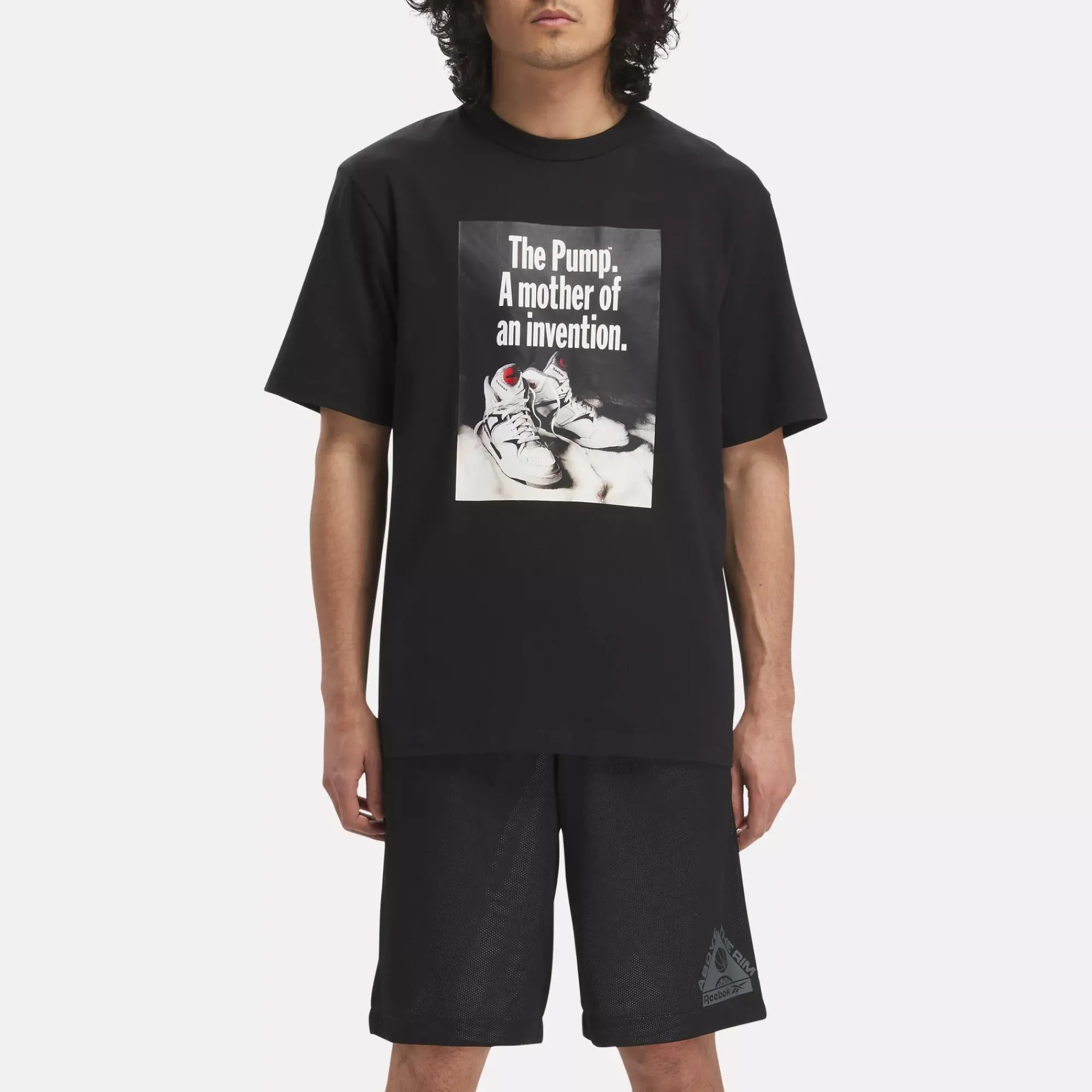 Tops & T-Shirts|Reebok Tops & T-Shirts Basketball Pump Graphic T-Shirt