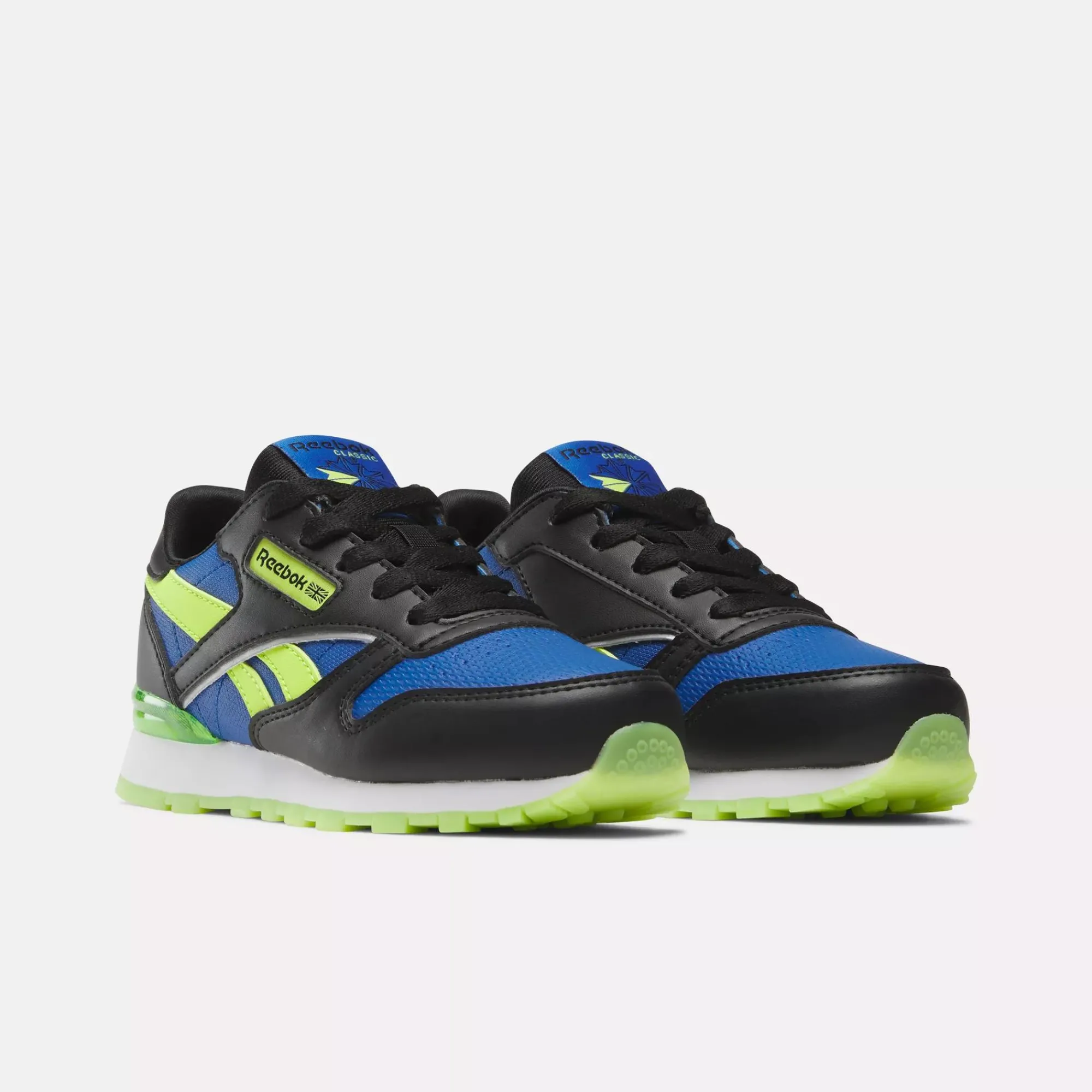 Big Kids' Shoes (Sizes 3.5-7)|Reebok Big Kids' Shoes (Sizes 3.5-7) Classic Leather Step 'N Flash Shoes - Preschool