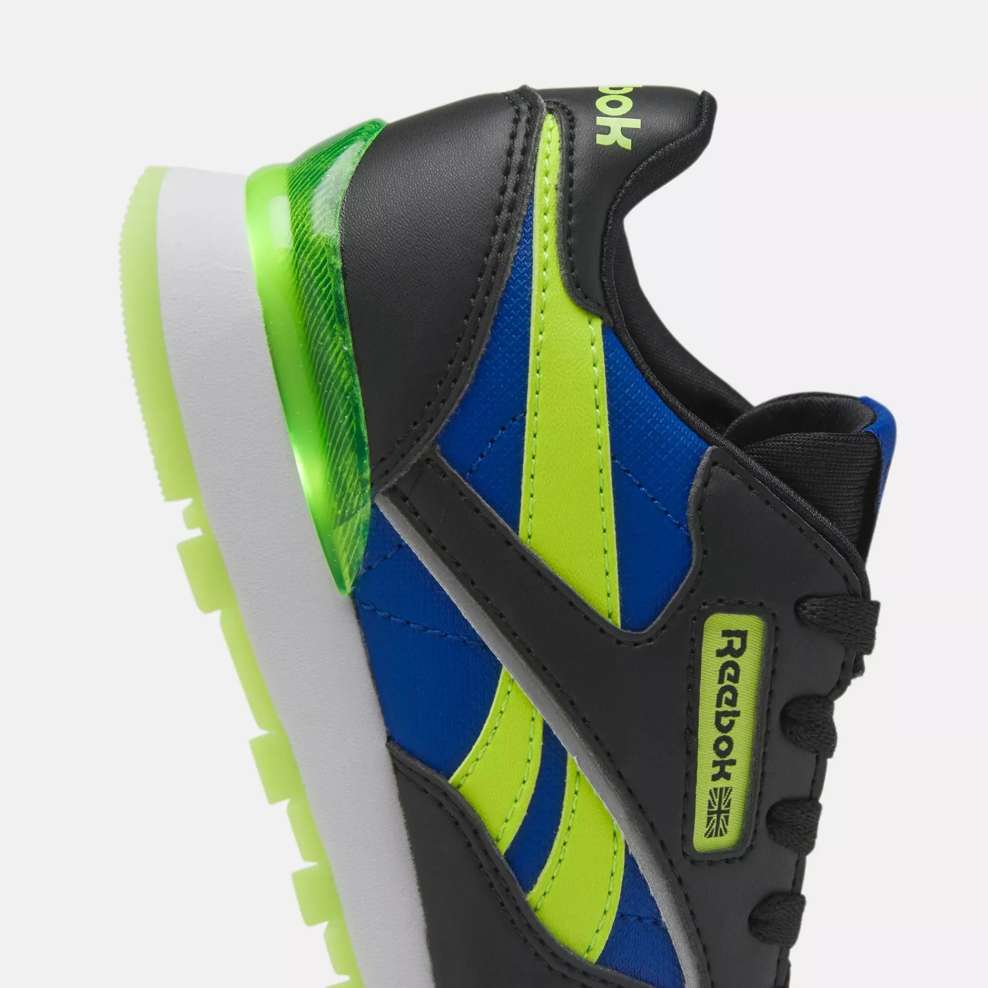 Big Kids' Shoes (Sizes 3.5-7)|Reebok Big Kids' Shoes (Sizes 3.5-7) Classic Leather Step 'N Flash Shoes - Preschool