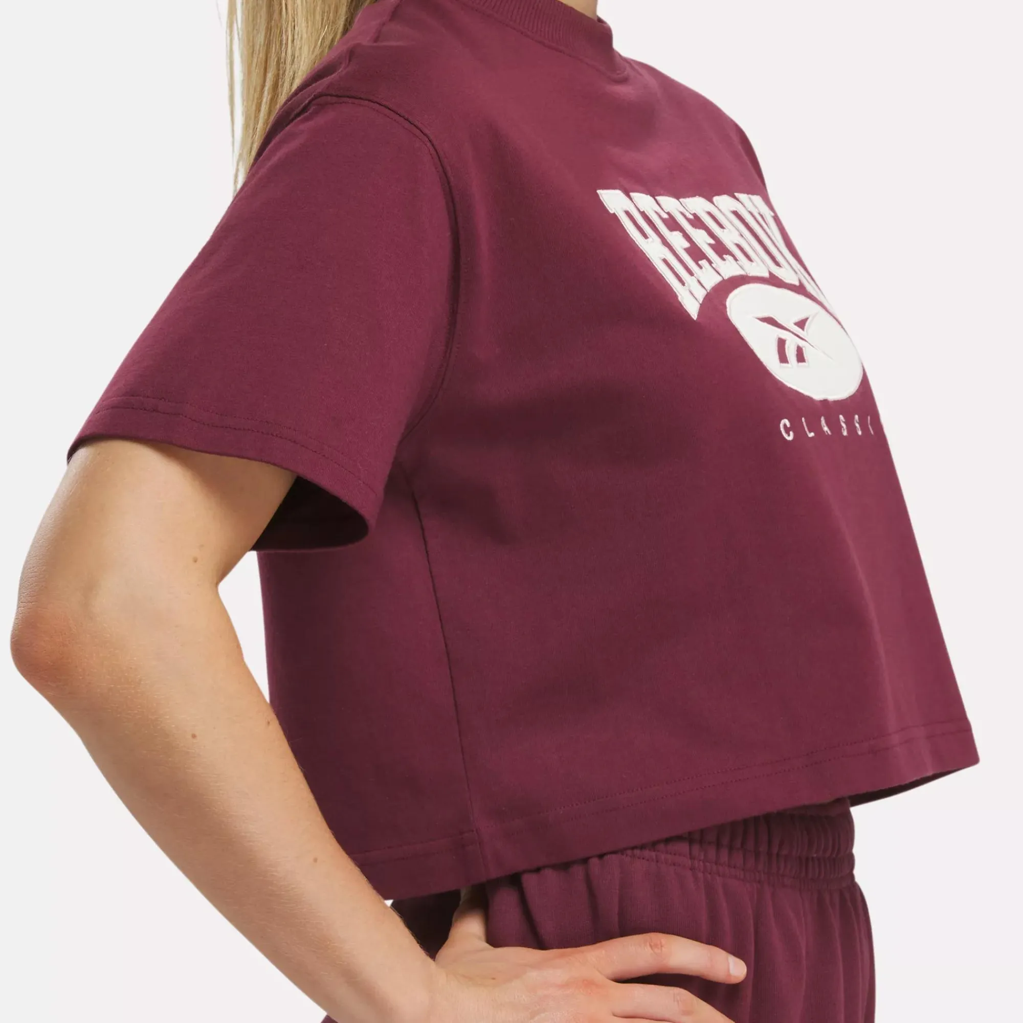 Loungewear|Reebok Loungewear Classics Archive Essentials Big Logo Crop T-Shirt