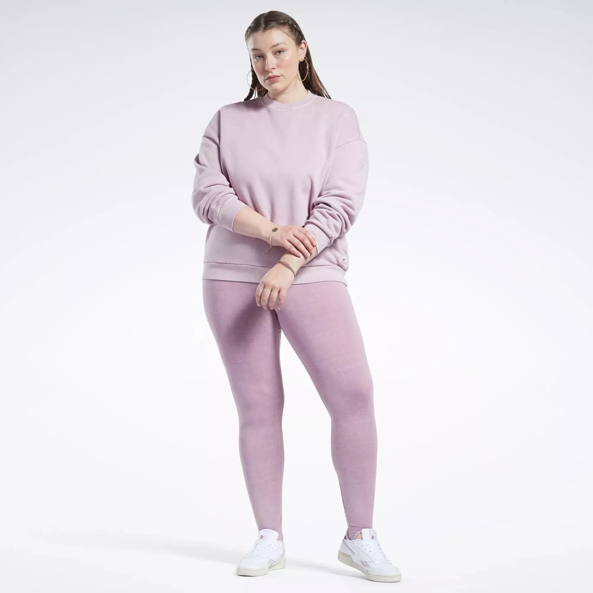 Hoodies & Sweatshirts|Reebok Hoodies & Sweatshirts Classics Natural Dye Sweatshirt (Plus Size)