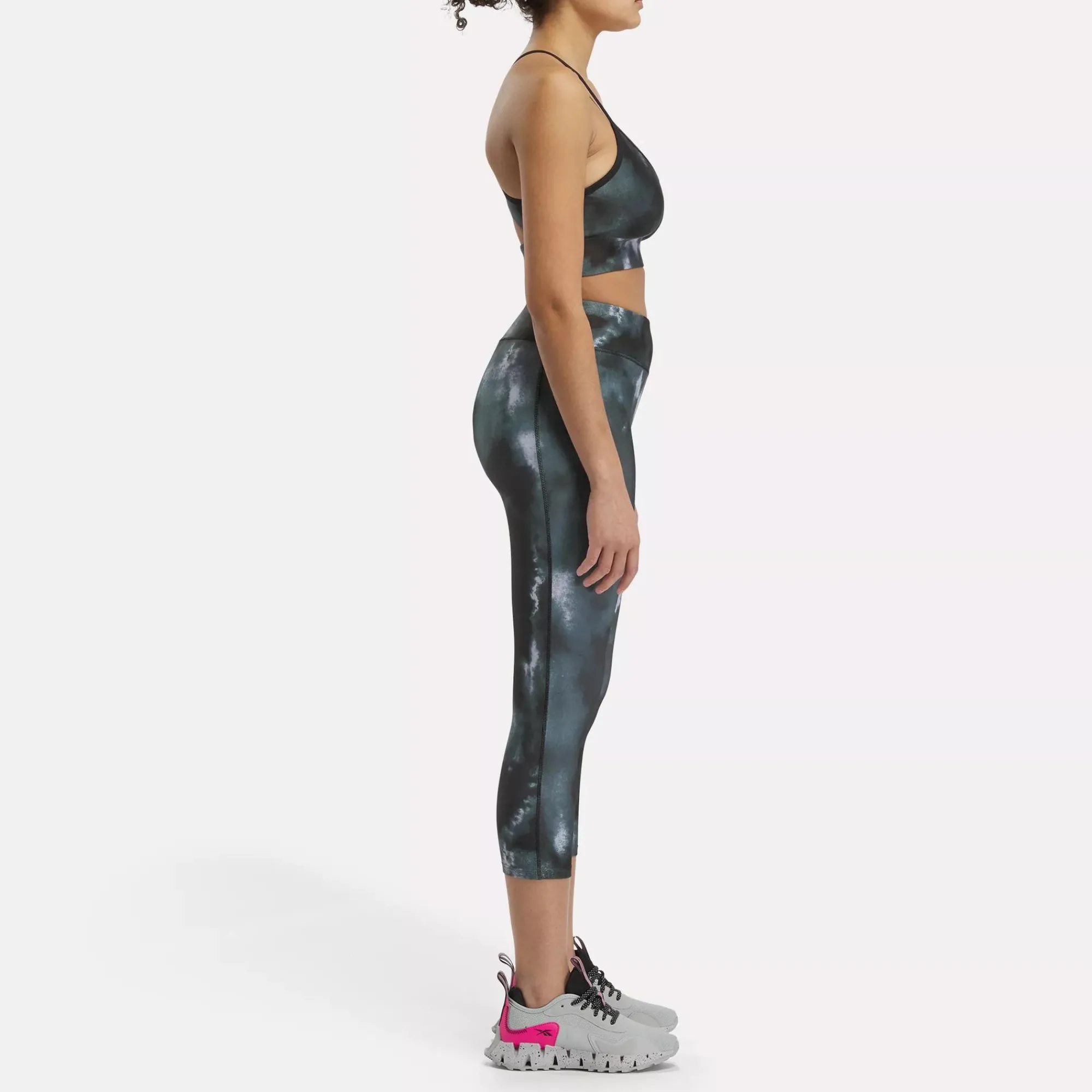 Leggings & Tights|Reebok Leggings & Tights Id Train Allover Print Capri Leggings