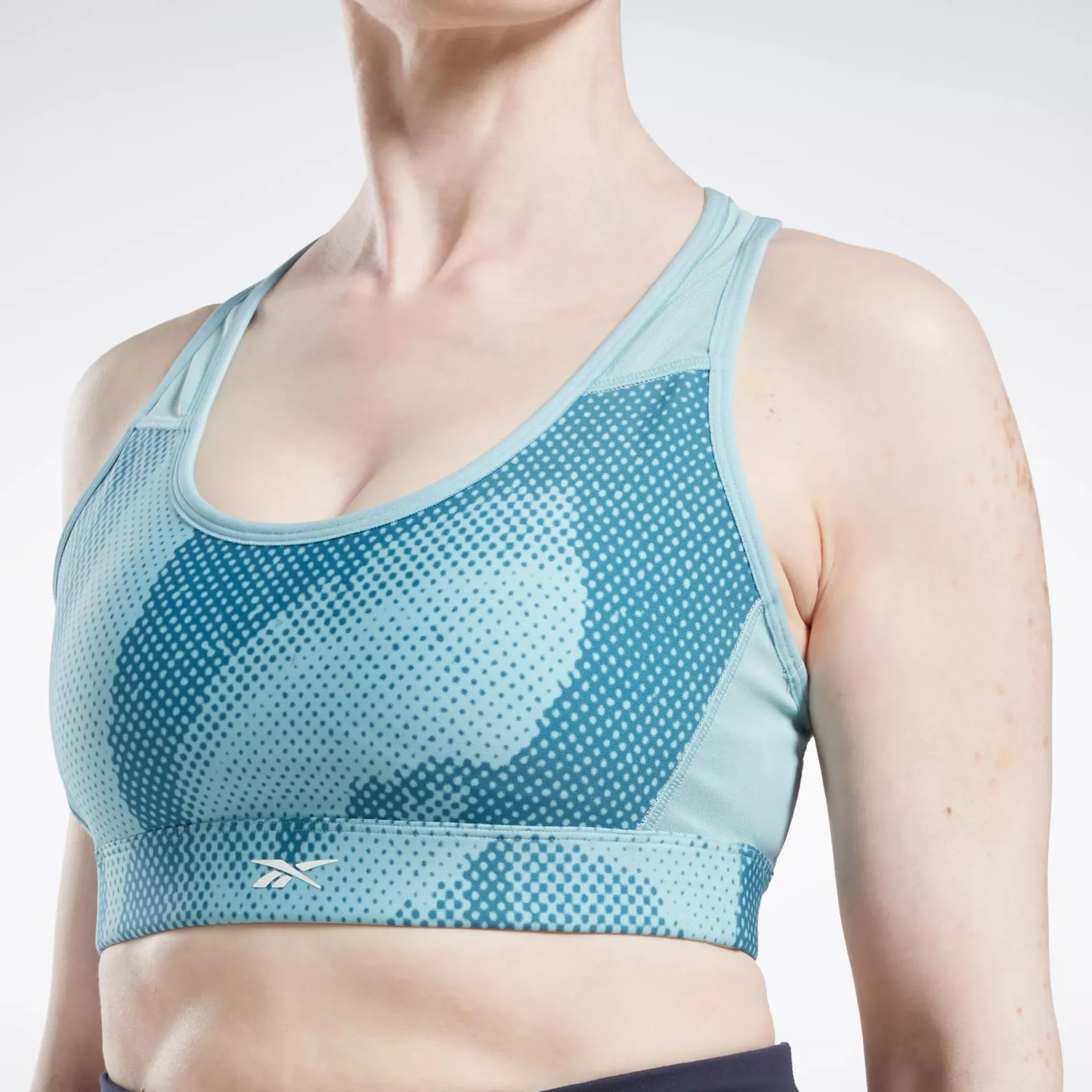 Sports Bras|Reebok Sports Bras Lux Perform Allover Print Racer Bra