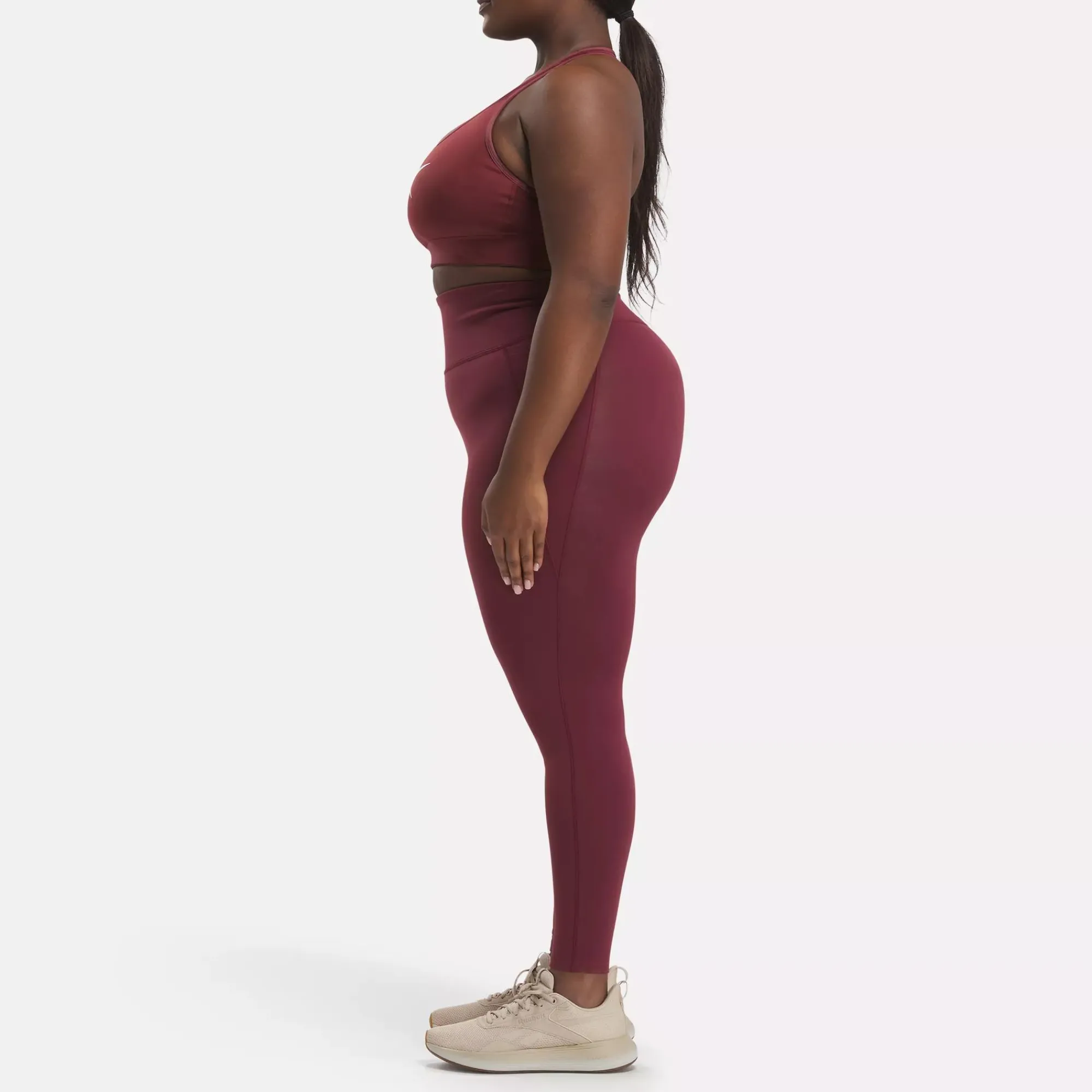 Yoga|Reebok Yoga Lux Vector Racer Sports Bra (Plus Size)