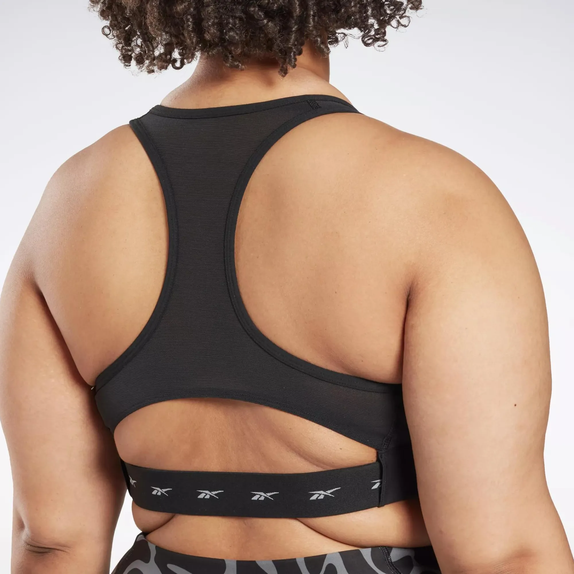 Yoga|Reebok Yoga Lux Vector Racer Sports Bra (Plus Size)
