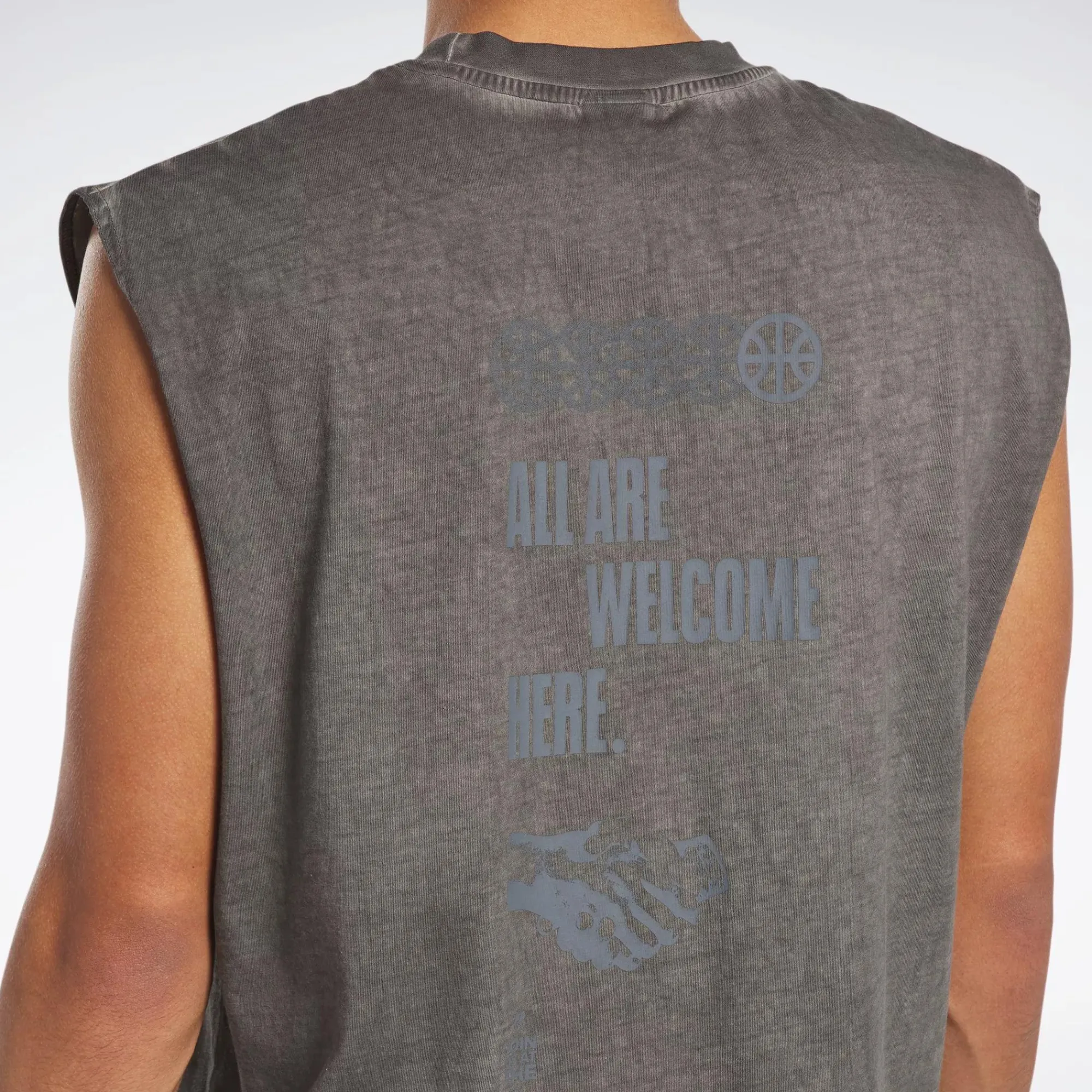 Tank Tops|Reebok Tank Tops Basketball Court Top Bi-Dye Tank Top