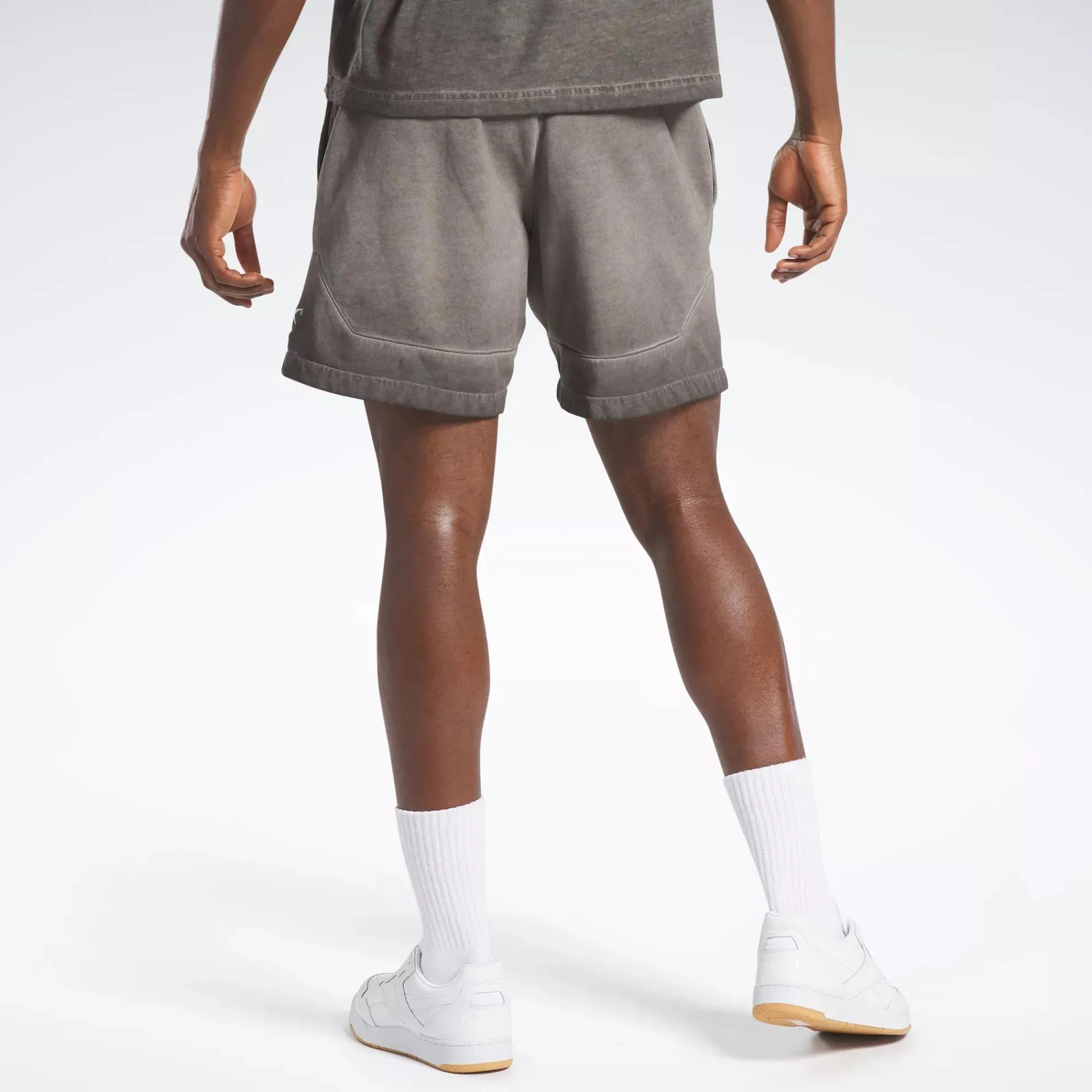 Shorts|Reebok Shorts Basketball Court Top Bi-Dye Fleece Shorts