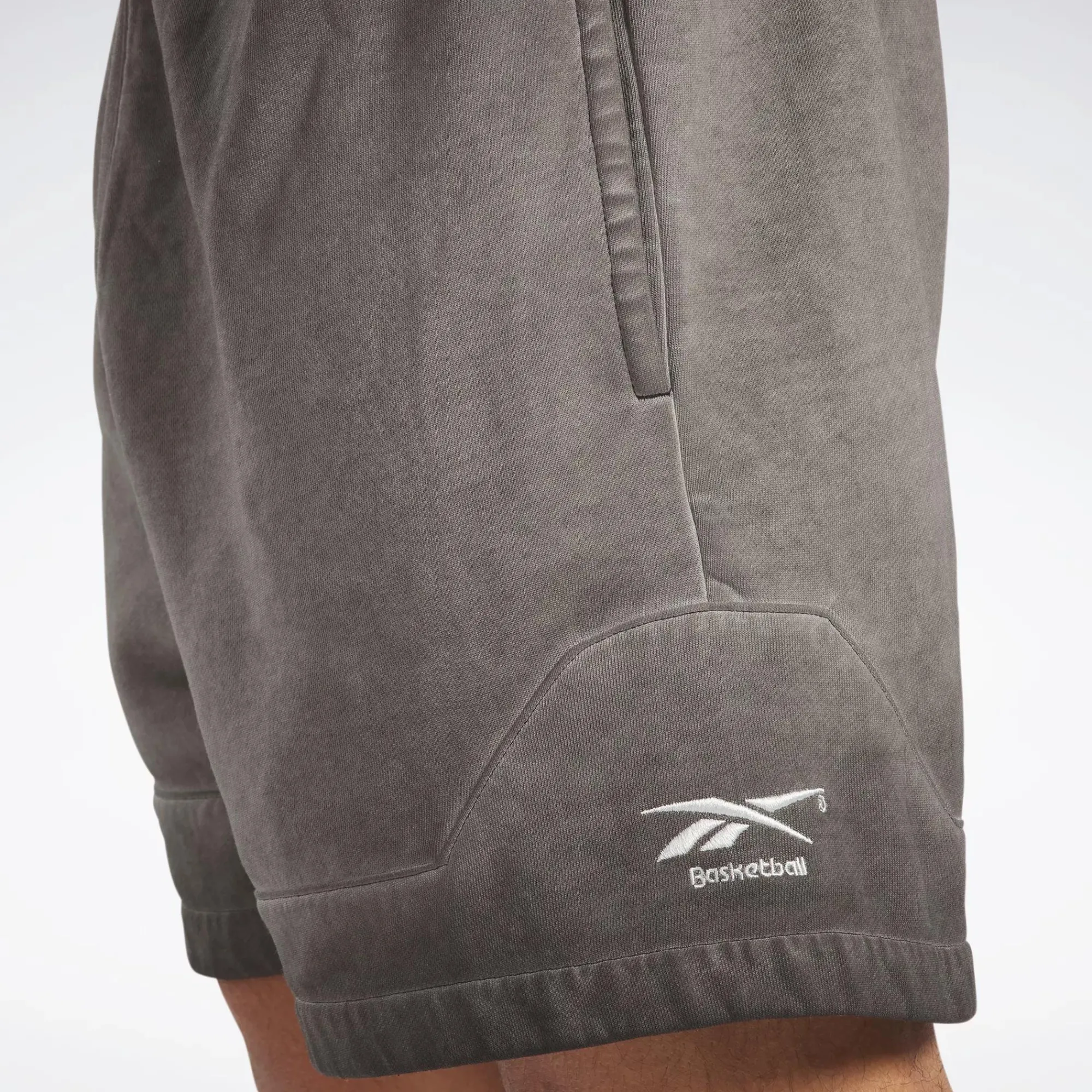 Shorts|Reebok Shorts Basketball Court Top Bi-Dye Fleece Shorts