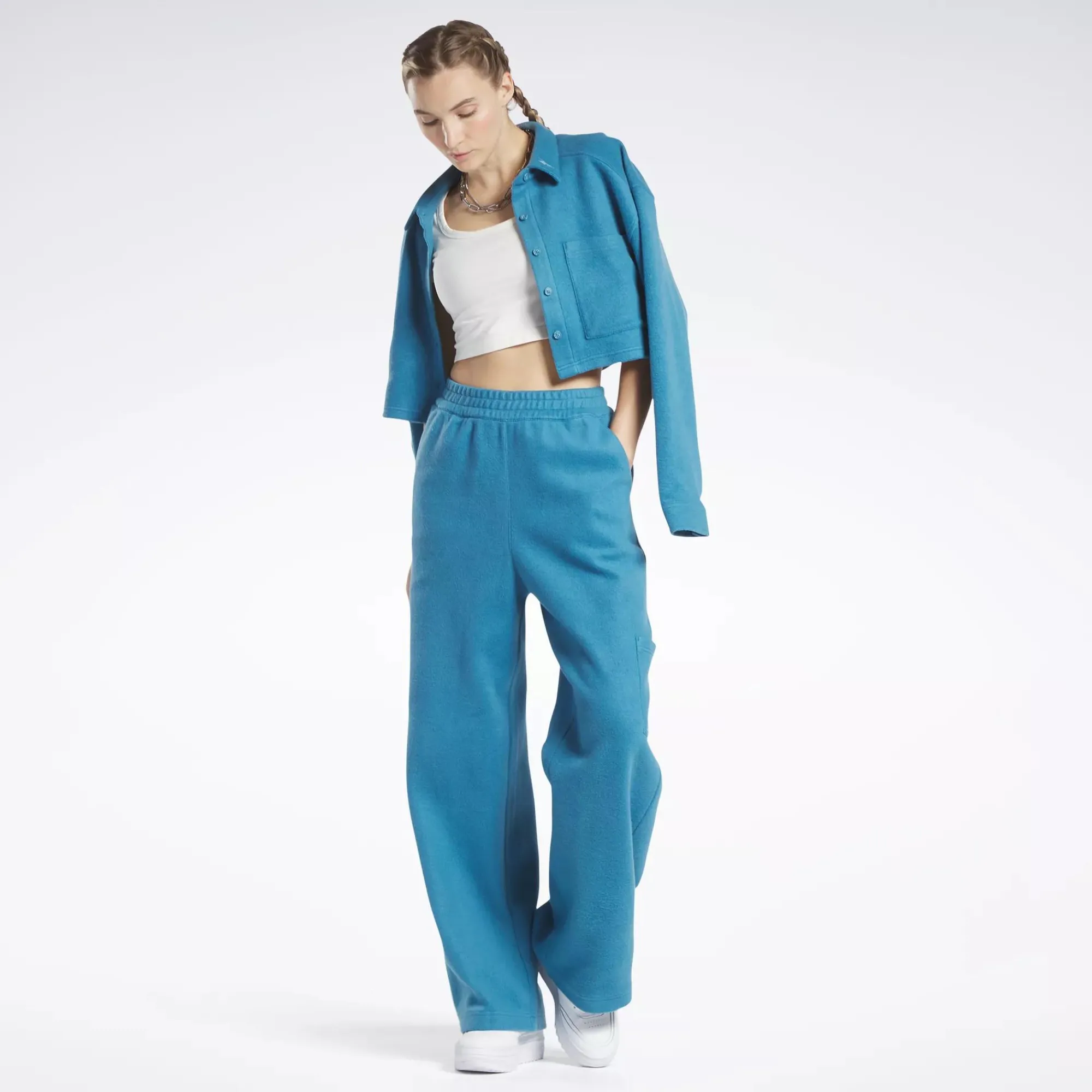 Tops & T-Shirts|Reebok Tops & T-Shirts Classics Cropped Jersey T-Shirt