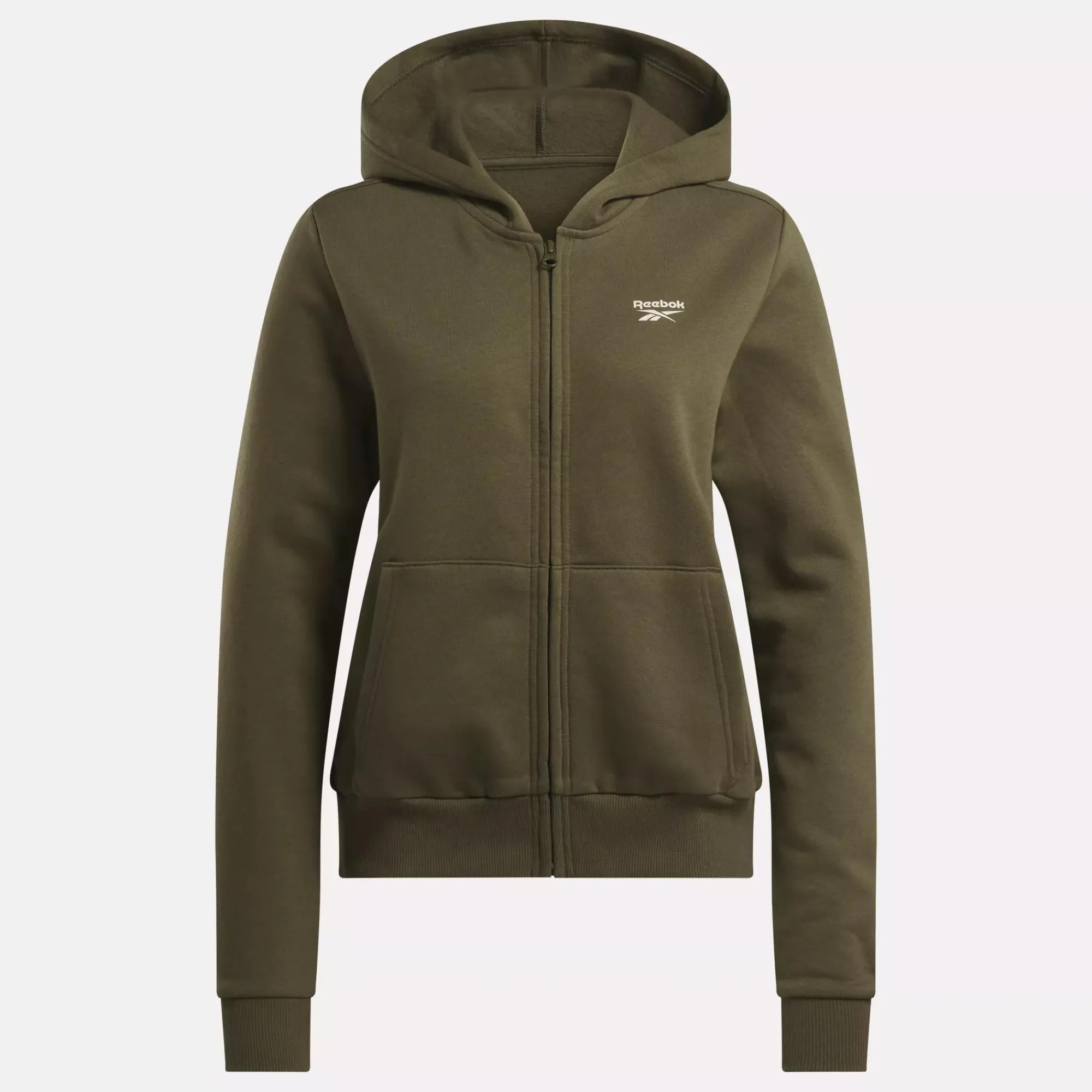 Loungewear|Reebok Loungewear Identity Small Logo Fleece Full-Zip Sweatshirt