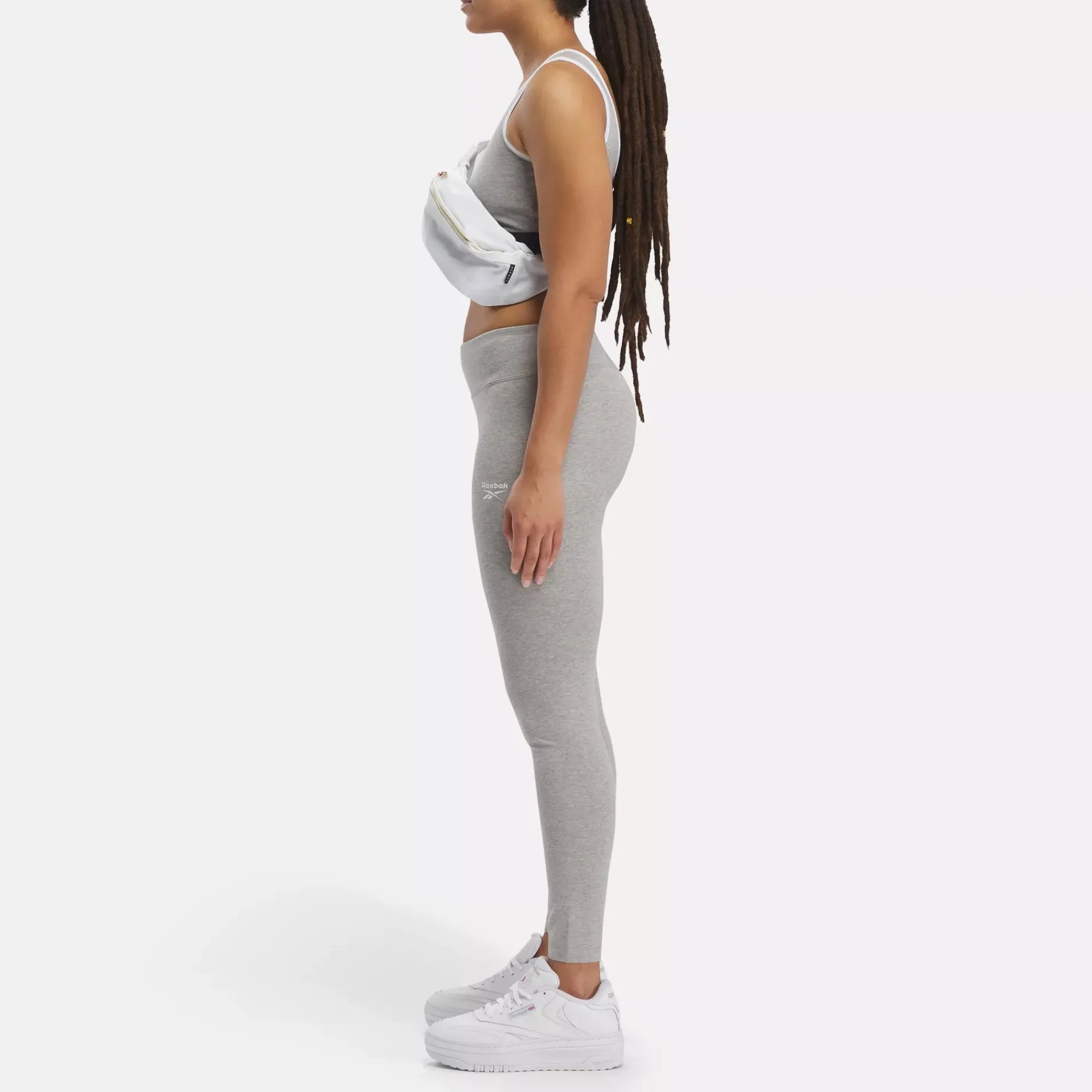 Leggings & Tights|Reebok Leggings & Tights Identity Small Logo Cotton Leggings