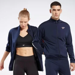 Jackets|Reebok Jackets Identity Vector Knit Track Jacket