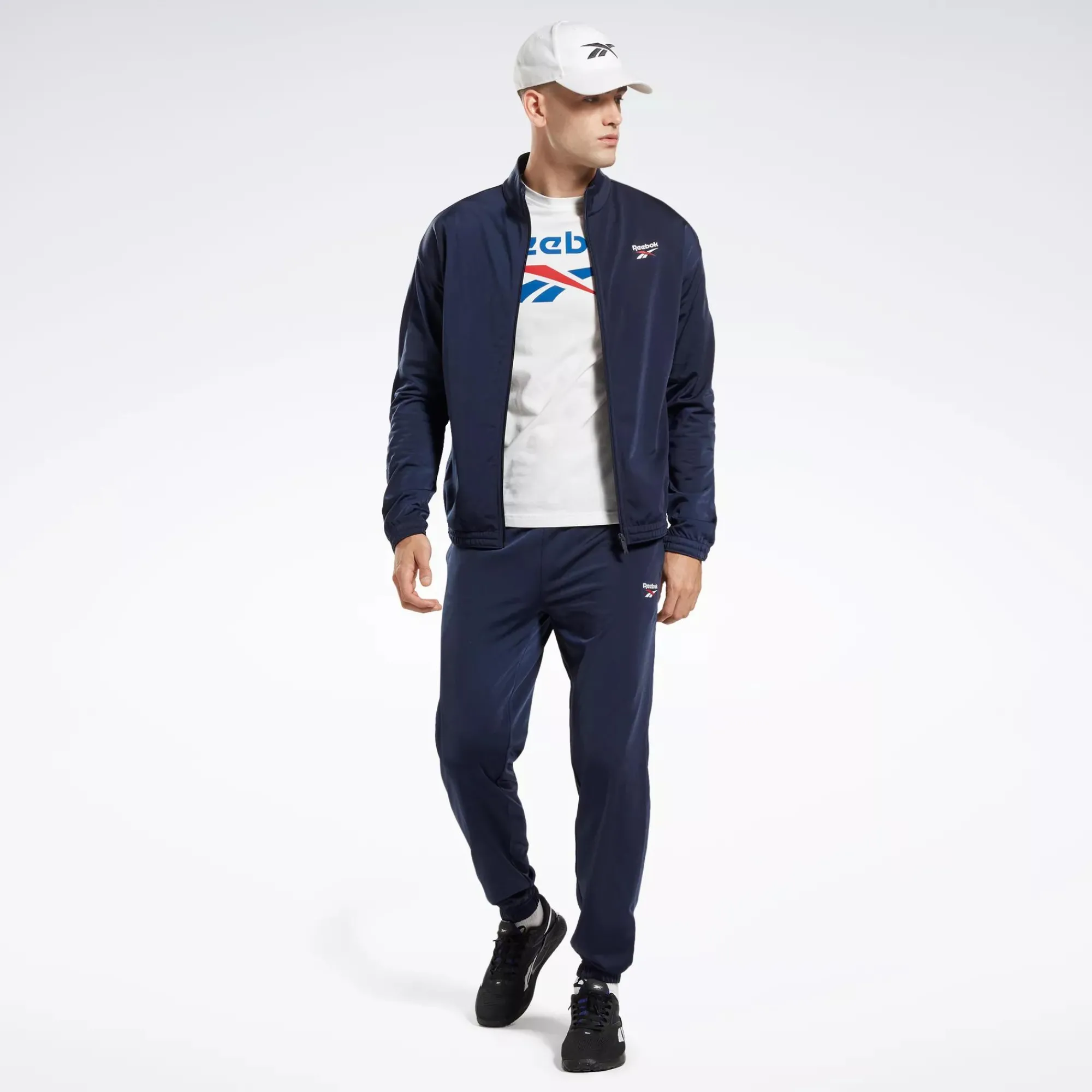 Jackets|Reebok Jackets Identity Vector Knit Track Jacket