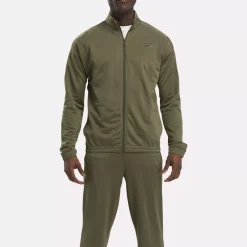 Jackets|Reebok Jackets Identity Vector Knit Track Jacket