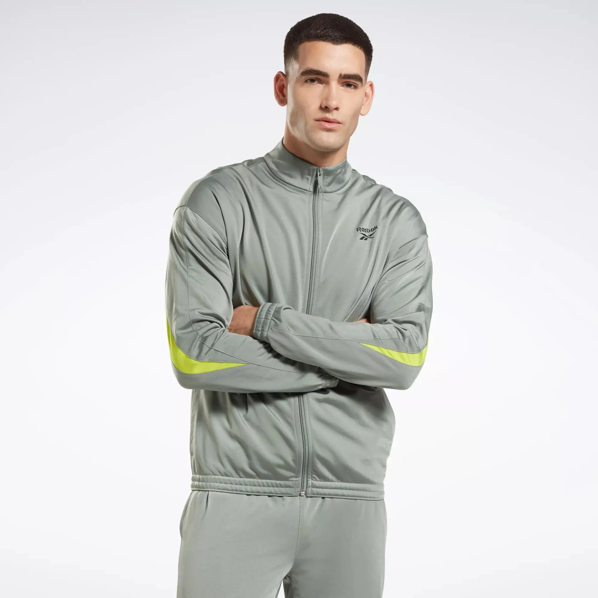 Jackets|Reebok Jackets Identity Vector Knit Track Jacket