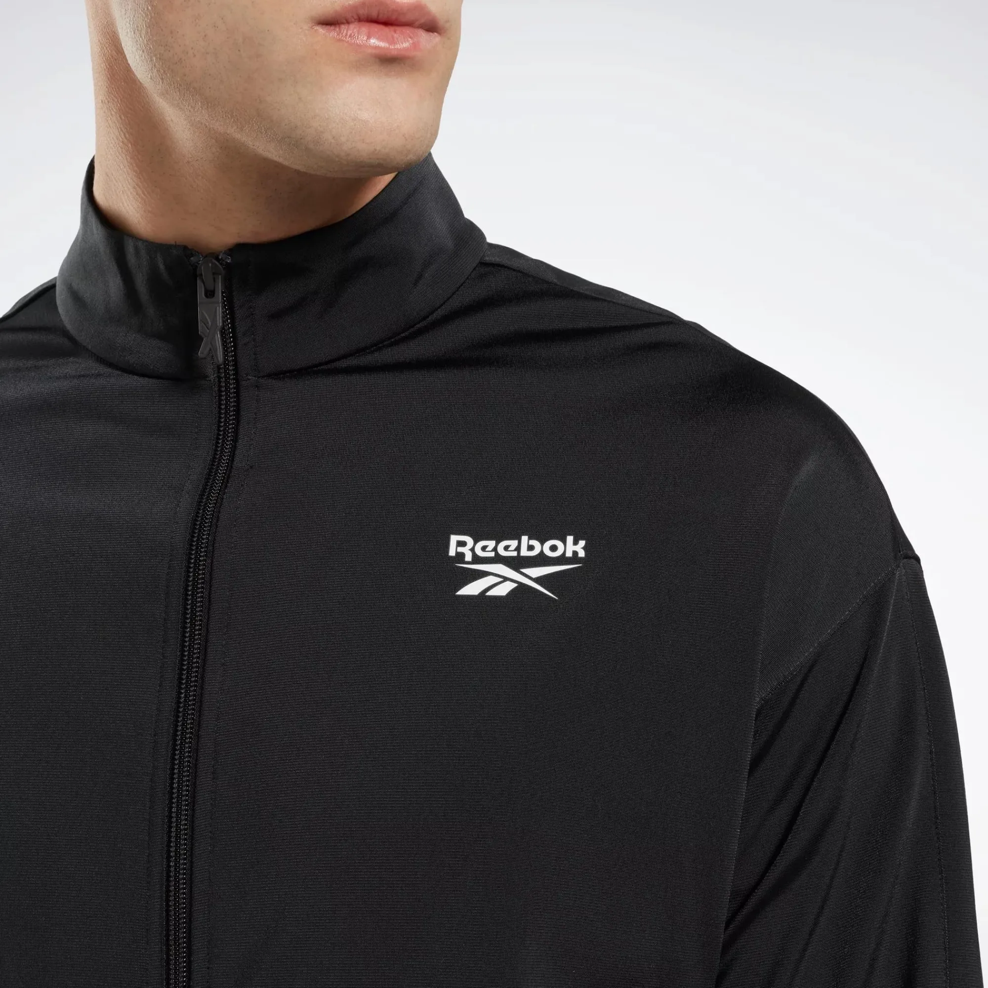 Jackets|Reebok Jackets Identity Vector Knit Track Jacket