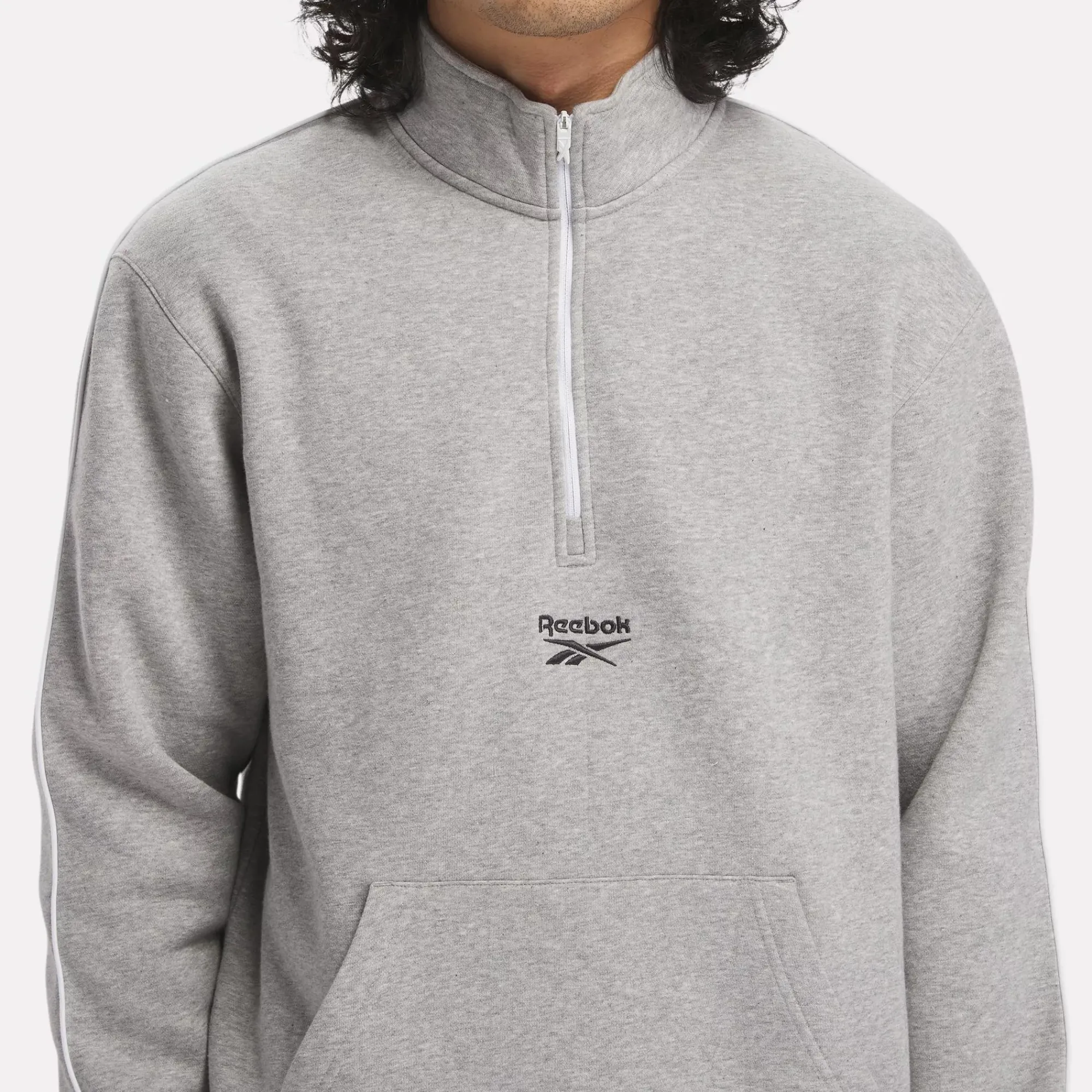 Hoodies & Sweatshirts|Reebok Hoodies & Sweatshirts Identity Vintage Sport Quarter-Zip Sweatshirt
