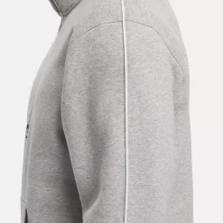 Hoodies & Sweatshirts|Reebok Hoodies & Sweatshirts Identity Vintage Sport Quarter-Zip Sweatshirt
